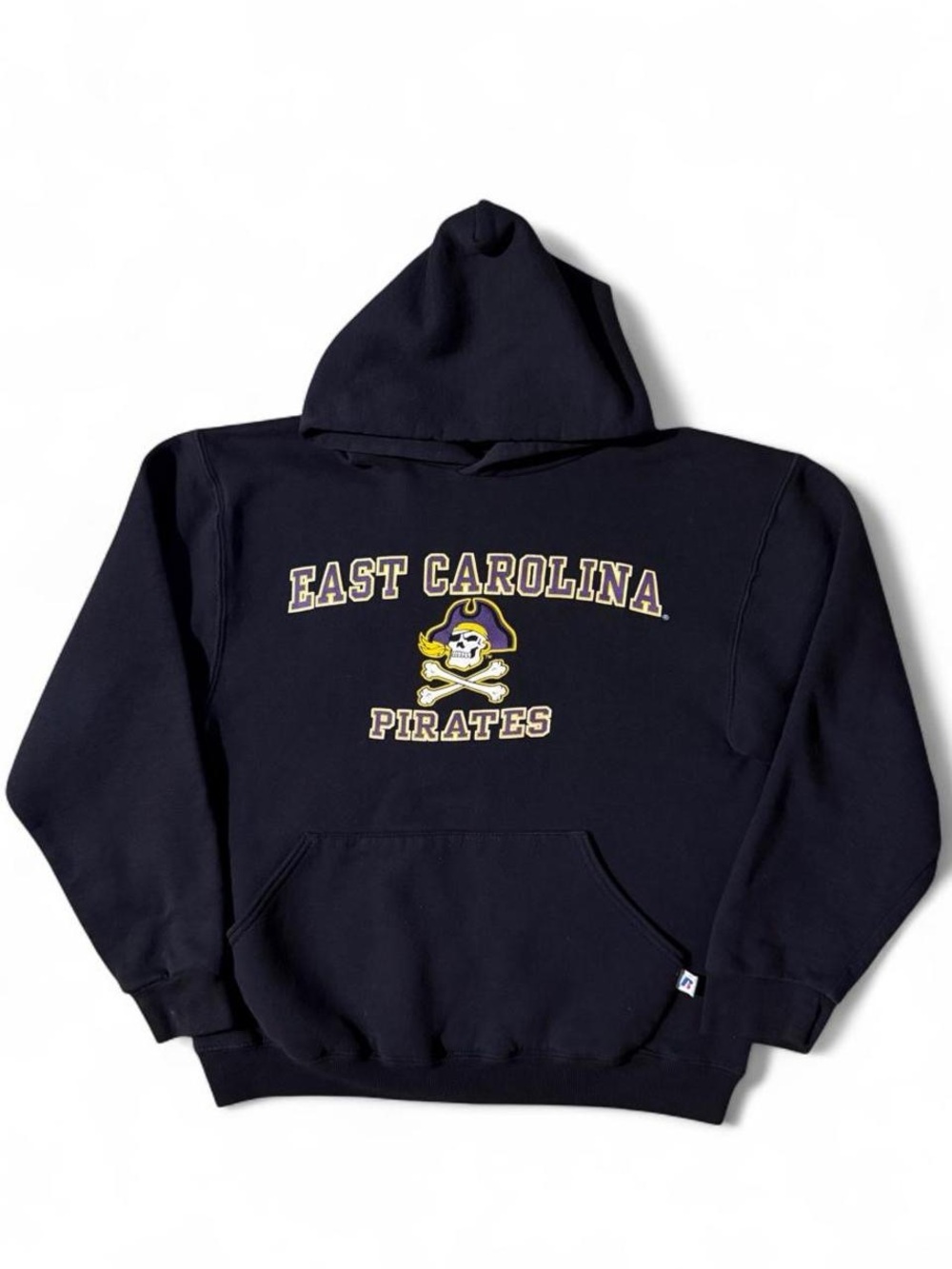 Russell Athletic East Carolina Pirates Pullover Hoodie with Skull Logo